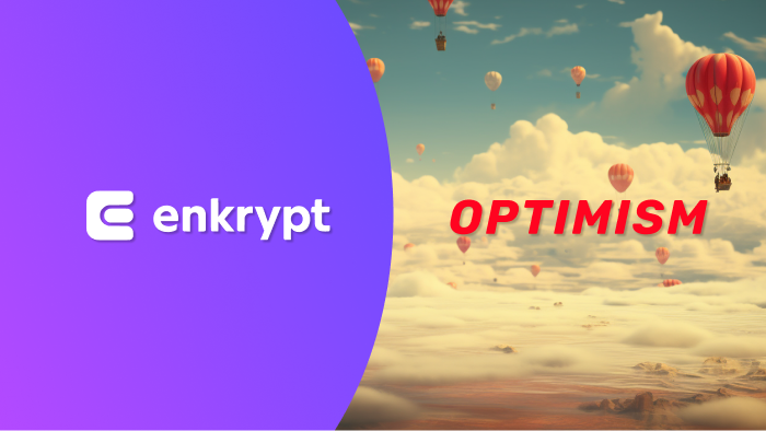 Interacting with Optimism using Enkrypt