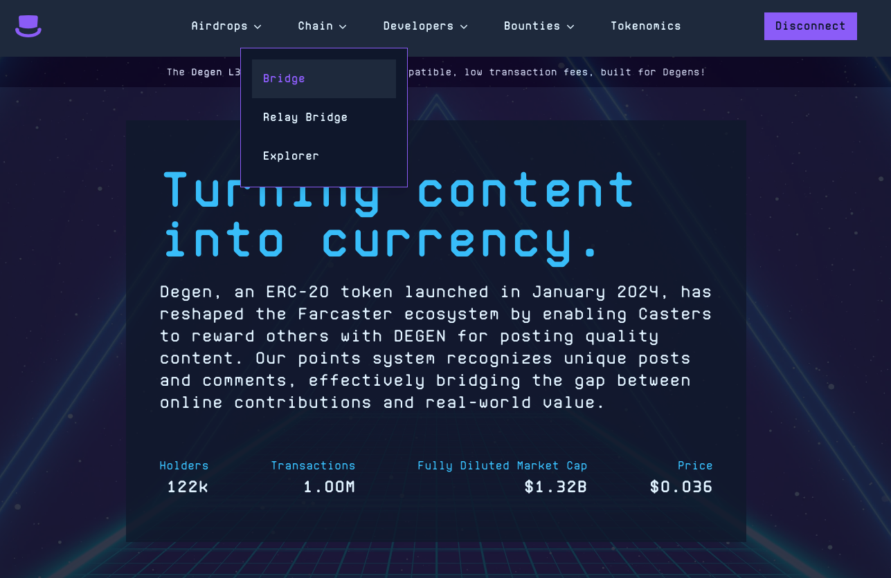 How to Bridge to Degen Chain