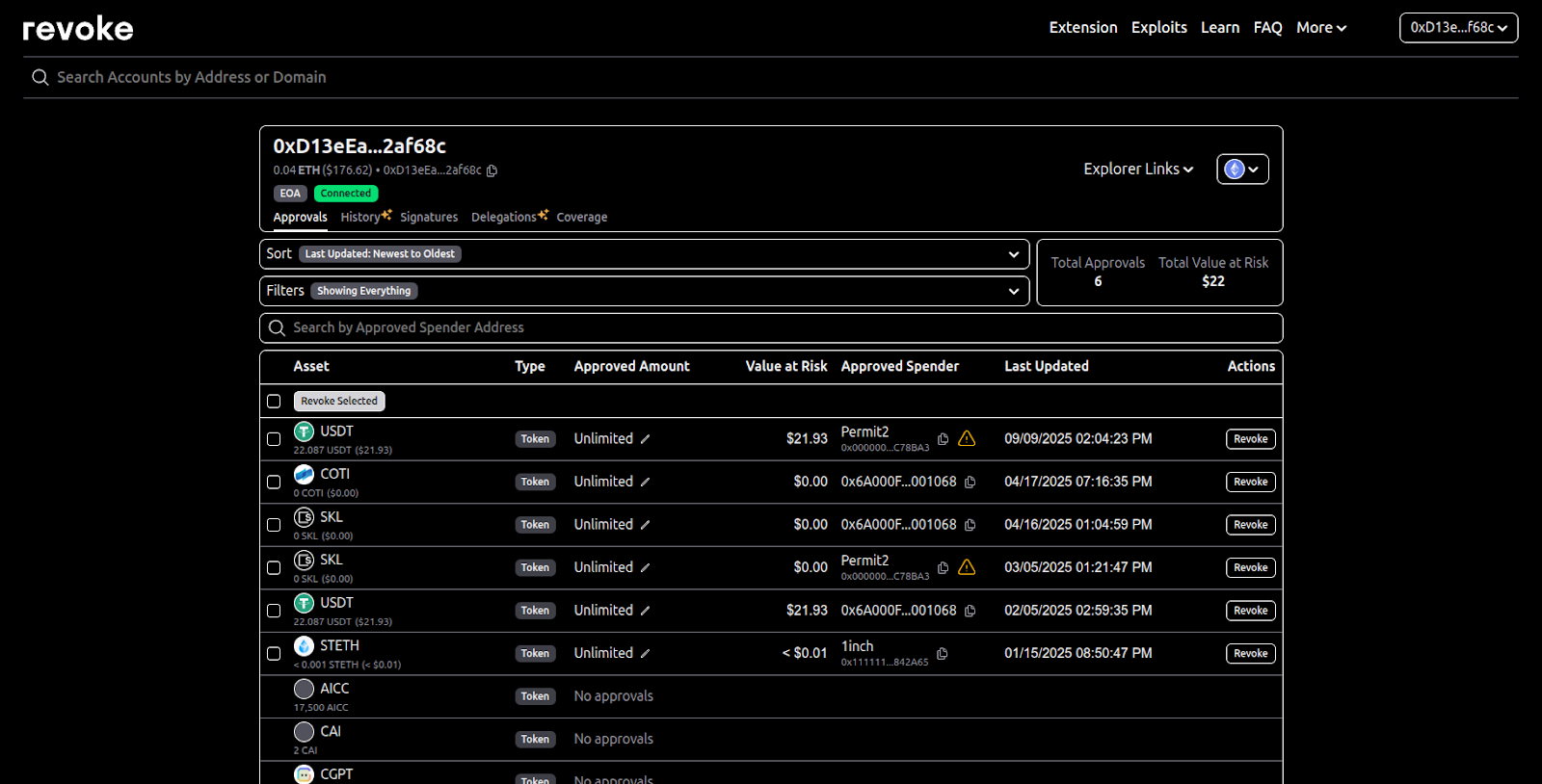 How to Remove Token Approvals Using Revoke With Enkrypt