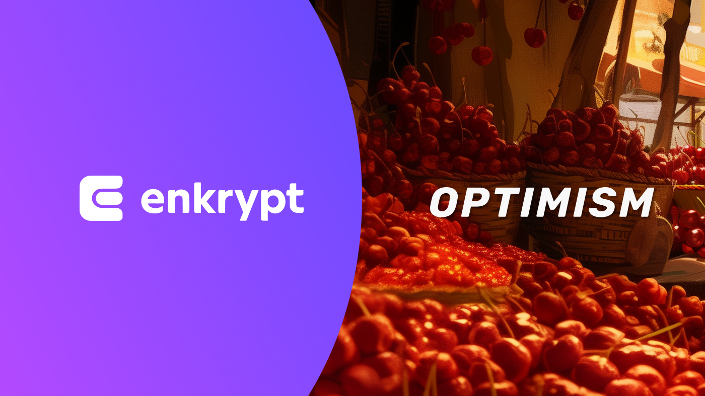 Swapping on Optimism with Enkrypt
