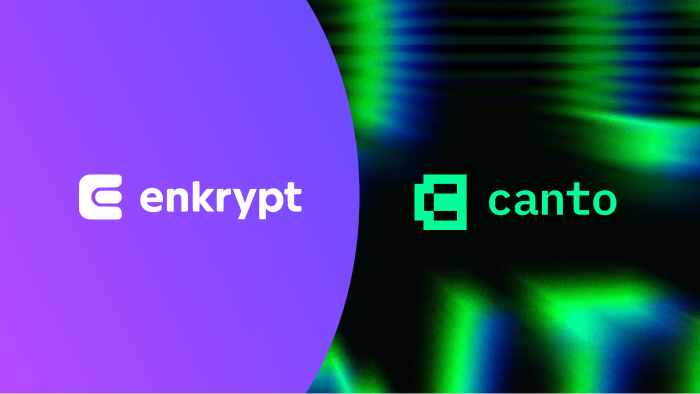 Interacting with Canto using Enkrypt