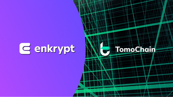 Interacting with TomoChain using Enkrypt