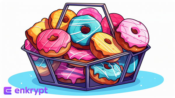 Collect Reddit r/ethtrader Donuts with Enkrypt