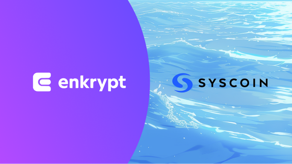 Interact with Syscoin using Enkrypt